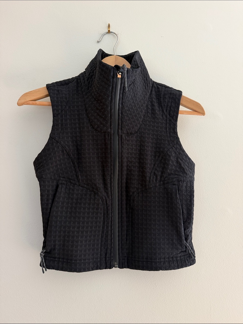 Lululemon Grid Fleece Hiking Vest Black Size 0 NWOT Gorpcore
